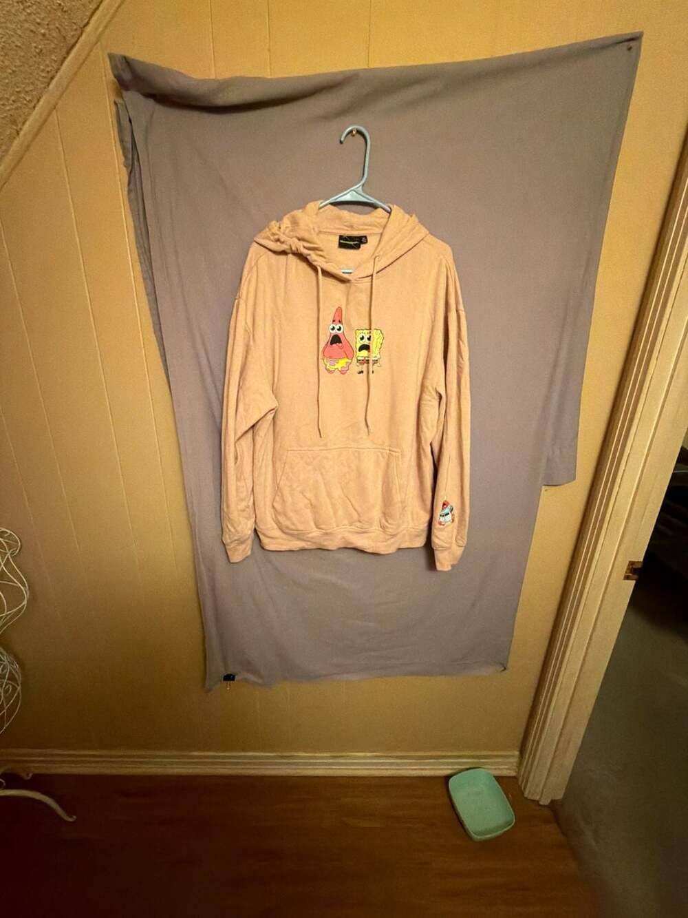 Nickelodeon SpongeBob SquarePants & Patrick Beige Graphic Hoodie Sweatshirt